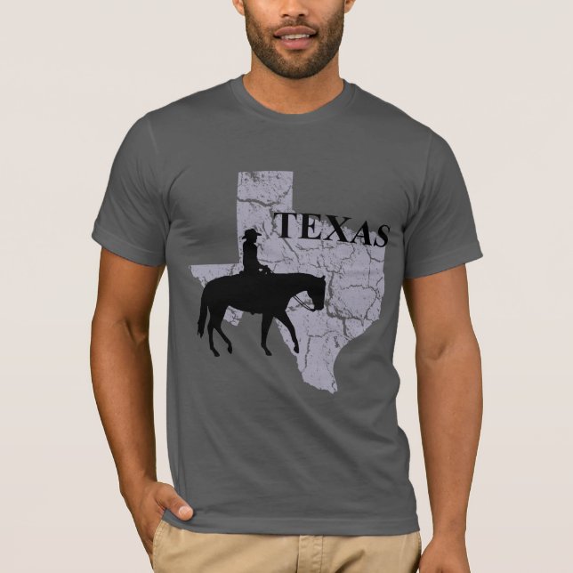 Cowboy Grunge Mens Camiseta gris (Anverso)