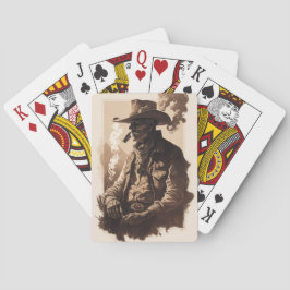 Cowboy jugando cartas