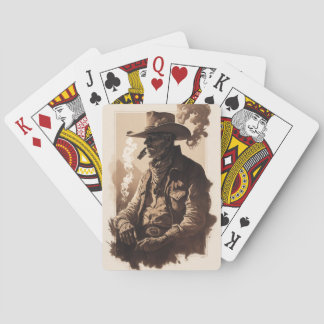 Cowboy jugando cartas