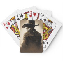 Cowboy jugando cartas