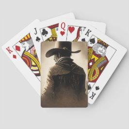 Cowboy jugando cartas