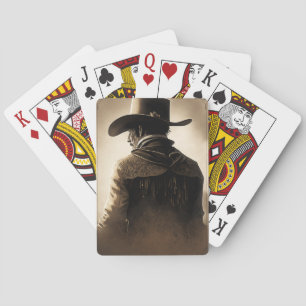 Cowboy jugando cartas