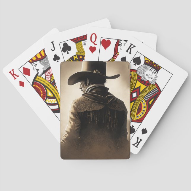 Cowboy jugando cartas (Reverso)