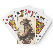 Cowboy jugando cartas