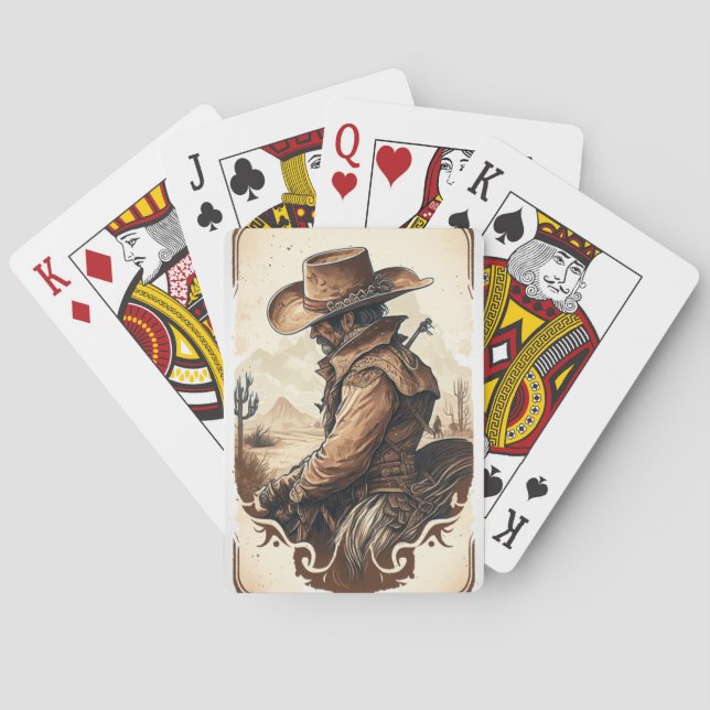 Cowboy jugando cartas (Reverso)