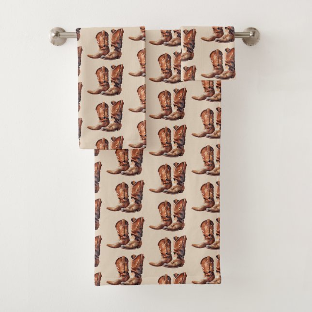 Cowboy occidental de crema marrón (In situ)