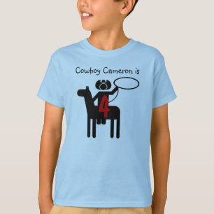 Cowboy Personalizable Camiseta de cumpleaños