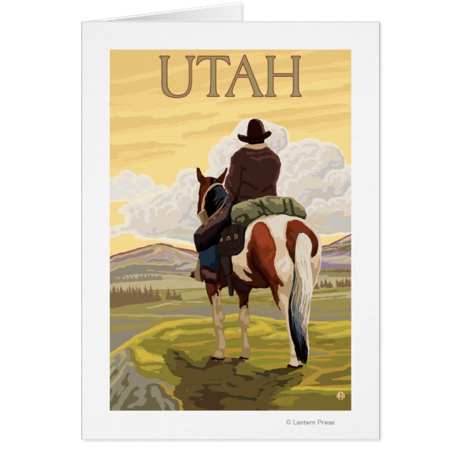 Cowboy (Vista desde atrás) Utah (Frente)