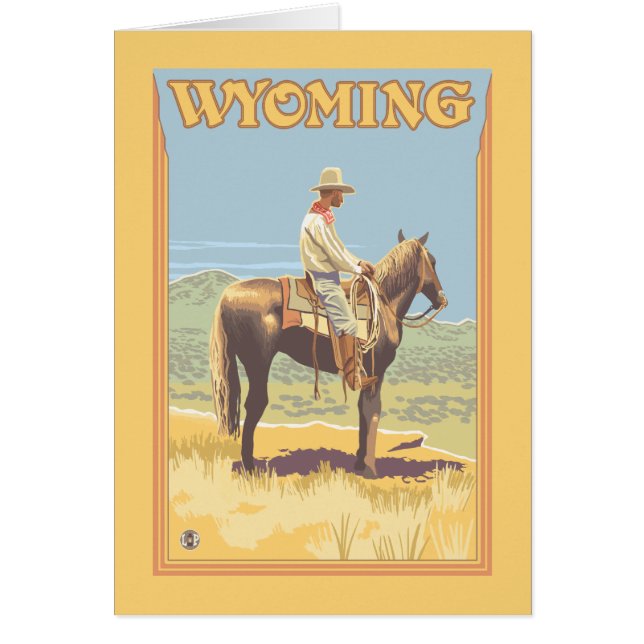 Cowboy (vista lateral) Wyoming (Frente)