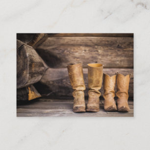 Cowboy y Cowgirl Boots - Tarjeta de presentación