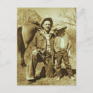 COWBOYS COMO LA INVITACIÓN DE LA TARJETA POSTAL DE