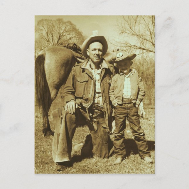 COWBOYS COMO LA INVITACIÓN DE LA TARJETA POSTAL DE (Anverso)