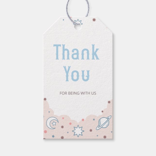 Cowgirl Baby Shower Gracias Etiqueta De Favor (Anverso)