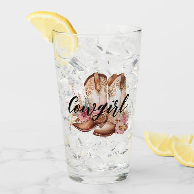 Cowgirl Brown Western Cowboy Bots (Anverso (hielo))