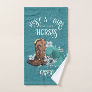 Cowgirl cita botas de vaquero de cuero turquesa go