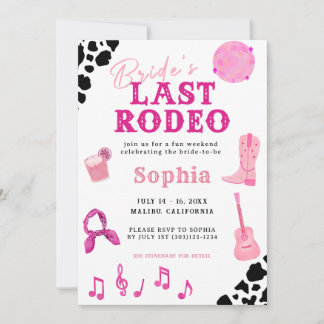 Cowgirl Disco Última Invitación a Bachelorette de
