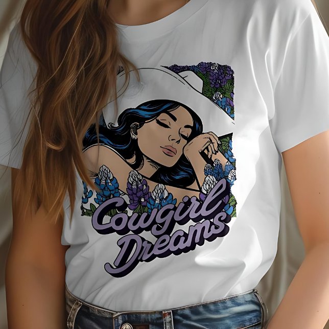 Cowgirl Dreams Bluebonnet Field Camisa Occidental (Cowgirl Dreams Bluebonnet Field Western Shirt)