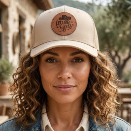 Cowgirl Hat Let's Go Girls Cowboy Typography