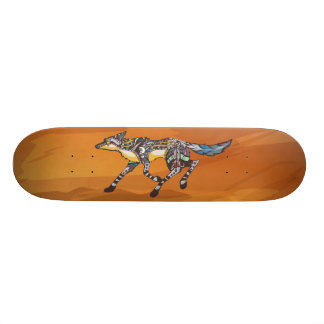 Coyote el monopatín del Trickster
