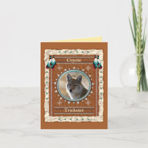 Coyote -Trickster- Tarjeta de felicitación Persona