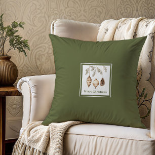 Cozy Earthy Christmas Almohada Regalo para Él