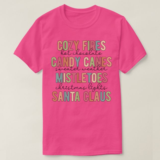 Cozy Fires Hot Chocolate Candy Canes Sweater Weath (Diseño del anverso)