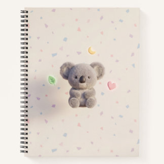 Cozy koala: Cuaderno pastel moderno