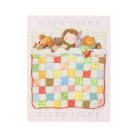 COZY QUILT 11x14 arte de pared Metalizado - rosa