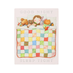 COZY QUILT 11x14 arte de pared Metalizado - rosa