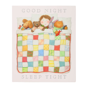 COZY QUILT 20"X24" arte Metalizado de pared - rosa