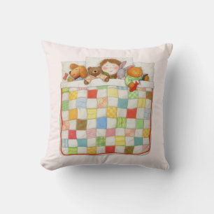 COZY QUILT Cojín decorativo cuadrado - rosa