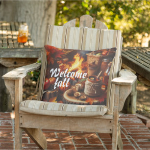 Cozy Welcome Fall Almohada Exterior De Temporada