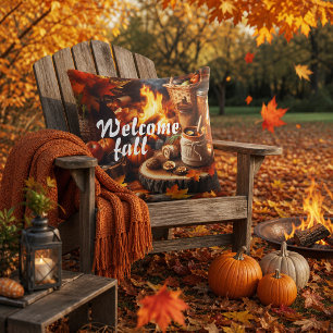 Cozy Welcome Fall Almohada Exterior De Temporada