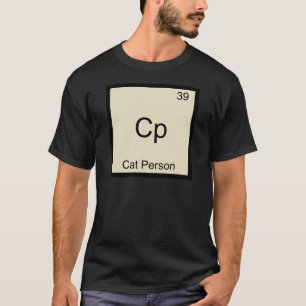 Cp - Persona de Gato Camiseta Divertida con Símbol