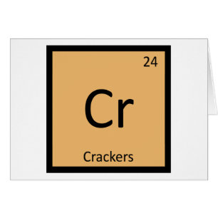 Cr - Química de Galletas Símbolo de la Tabla Perió