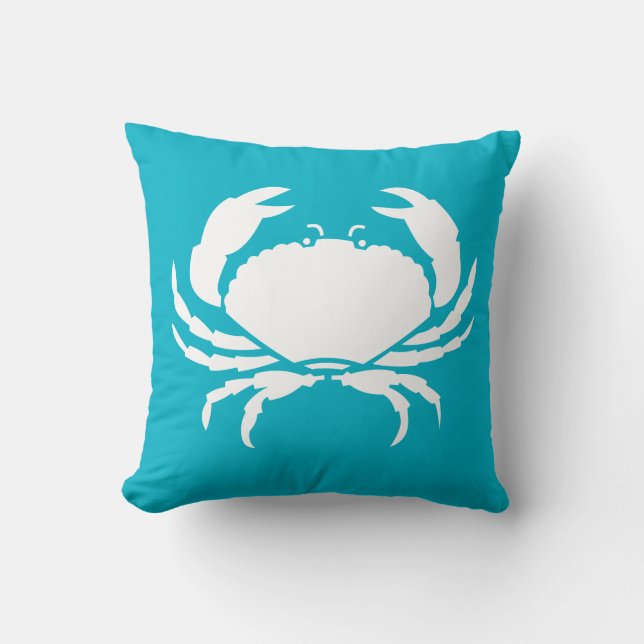 CRAB BLANCO solo almohada azul (Anverso)