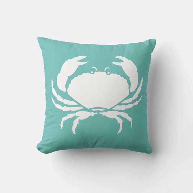 CRAB BLANCO solo almohada azul (Anverso)