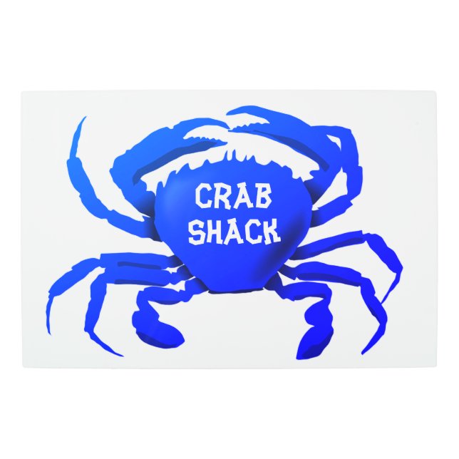 Crab Shack arte en la pared Metalizado (Anverso)
