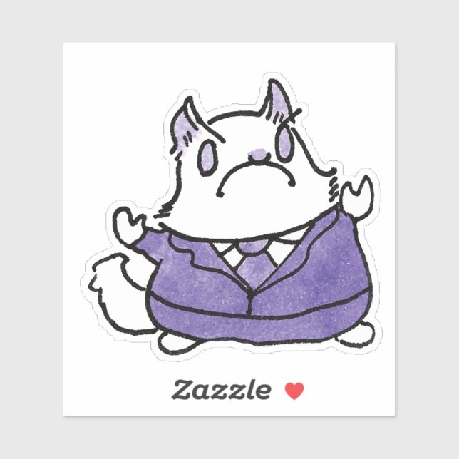 Crabby Lupin pegatina (Hoja)