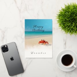 Crabby Mischief - Tarjeta de cumpleaños de nombre