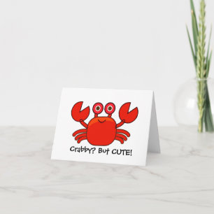 ¿Crabby? Pero la tarjeta de cumpleaños de cangrejo