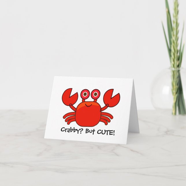 ¿Crabby? Pero la tarjeta de cumpleaños de cangrejo (Anverso)