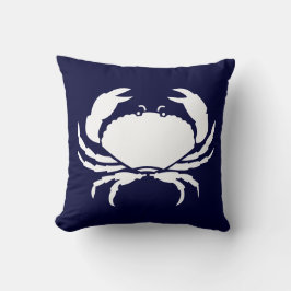 CRABS BLANCO sobre almohada azul