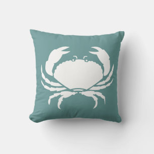 CRABS BLANCO sobre almohada azul