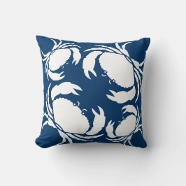CRABS BLANCO sobre almohada azul