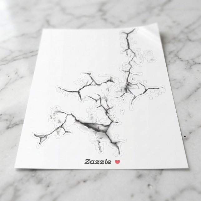 Crack en el Pegatina de concreto (The perfect optical illusion for your gear.)