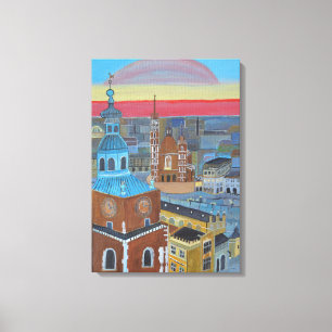 Cracovia, arte de lienzo en Polonia