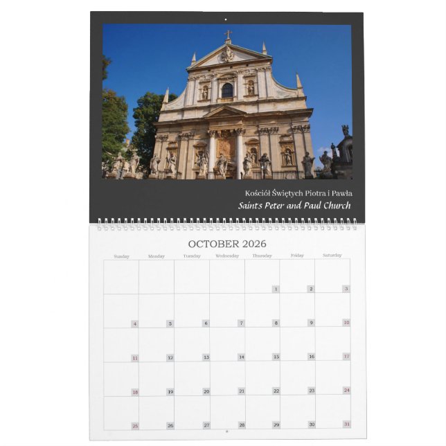 Cracovia, Calendario de Polonia (Oct 2026)