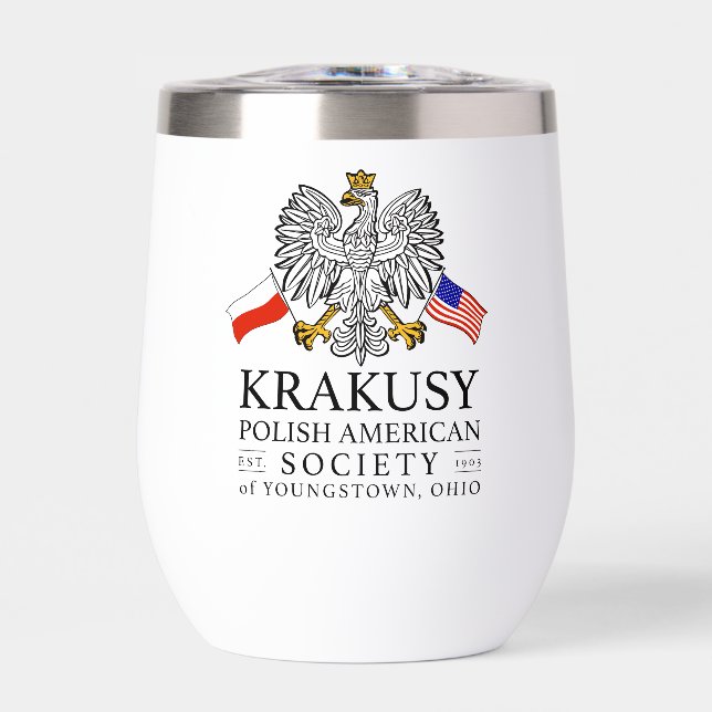 Cracovia Sociedad Polaca Estadounidense Tumbler de (Frente)