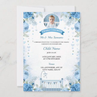 Cradle Ceremony Invitación a niño, Día de Nomencla